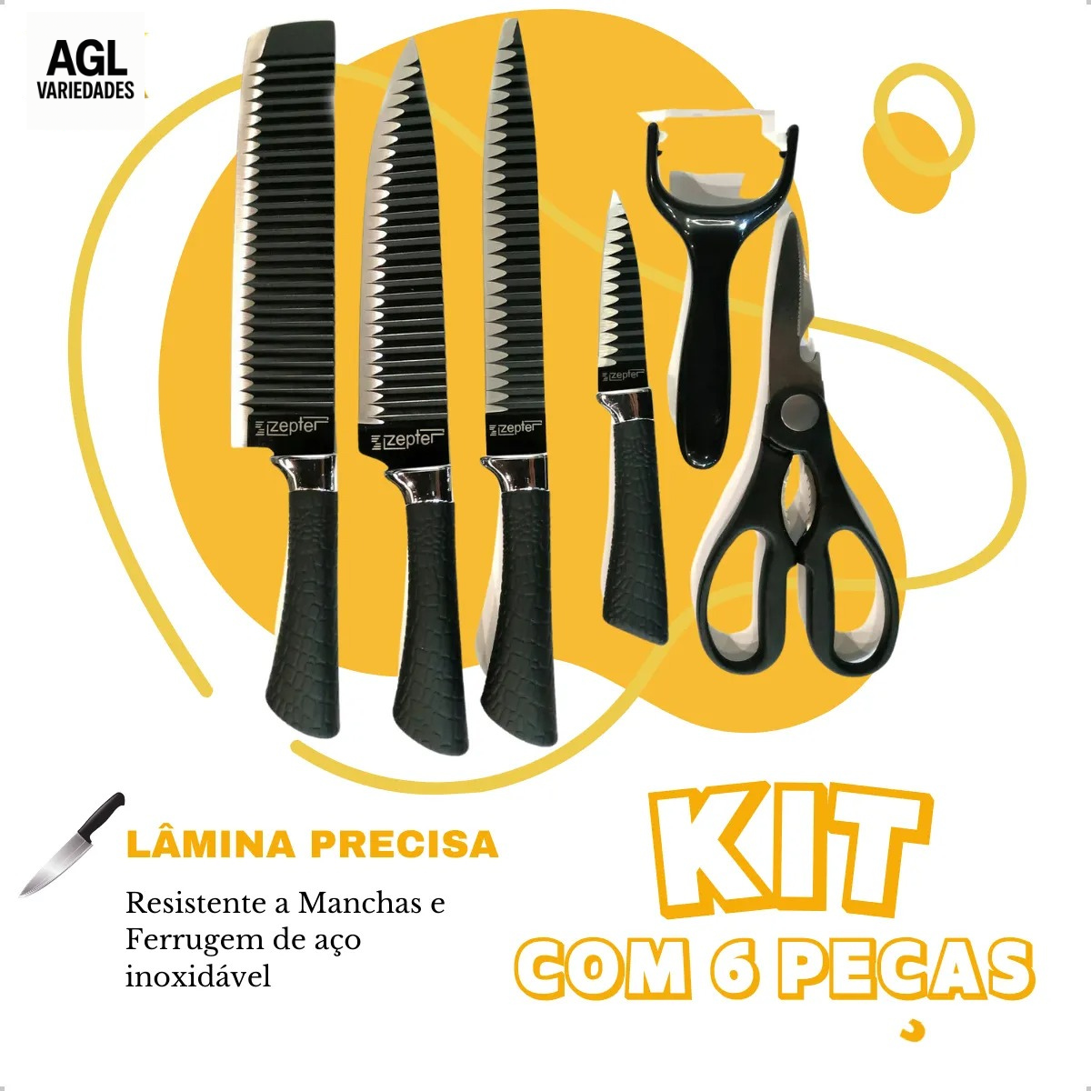Kit de facas – detalhe 2